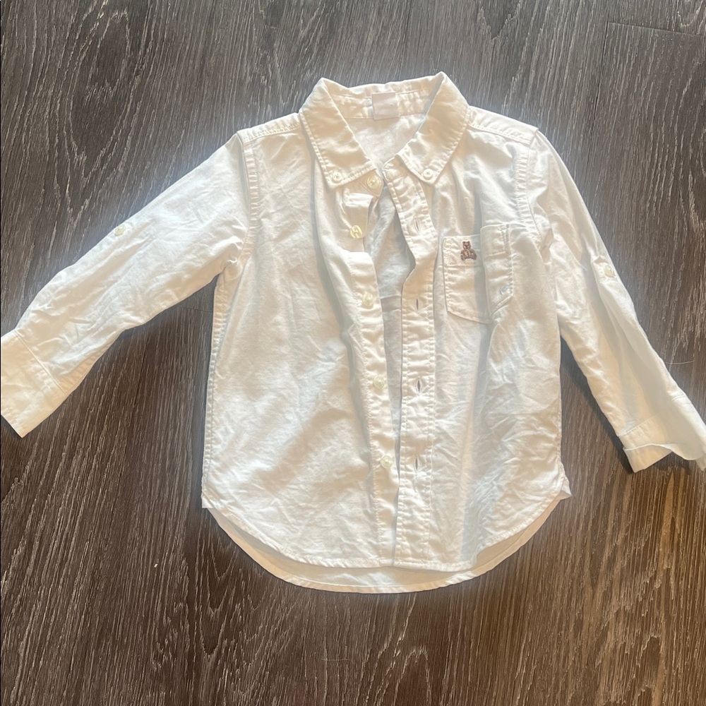GAP White Kids Button Down Shirt